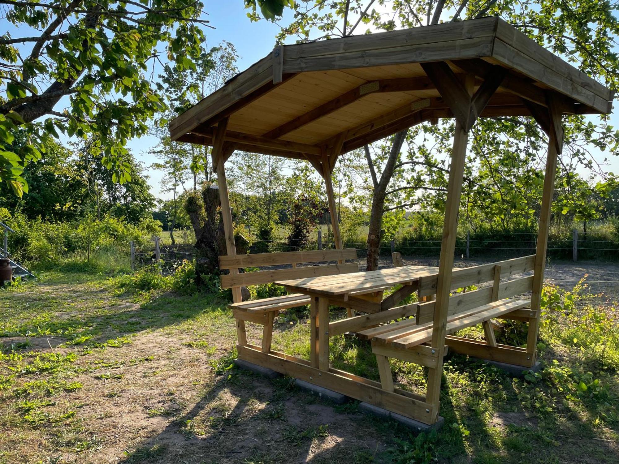 Zirkuswagen nahe Ostsee und Schlei Wagersrott Exterior foto
