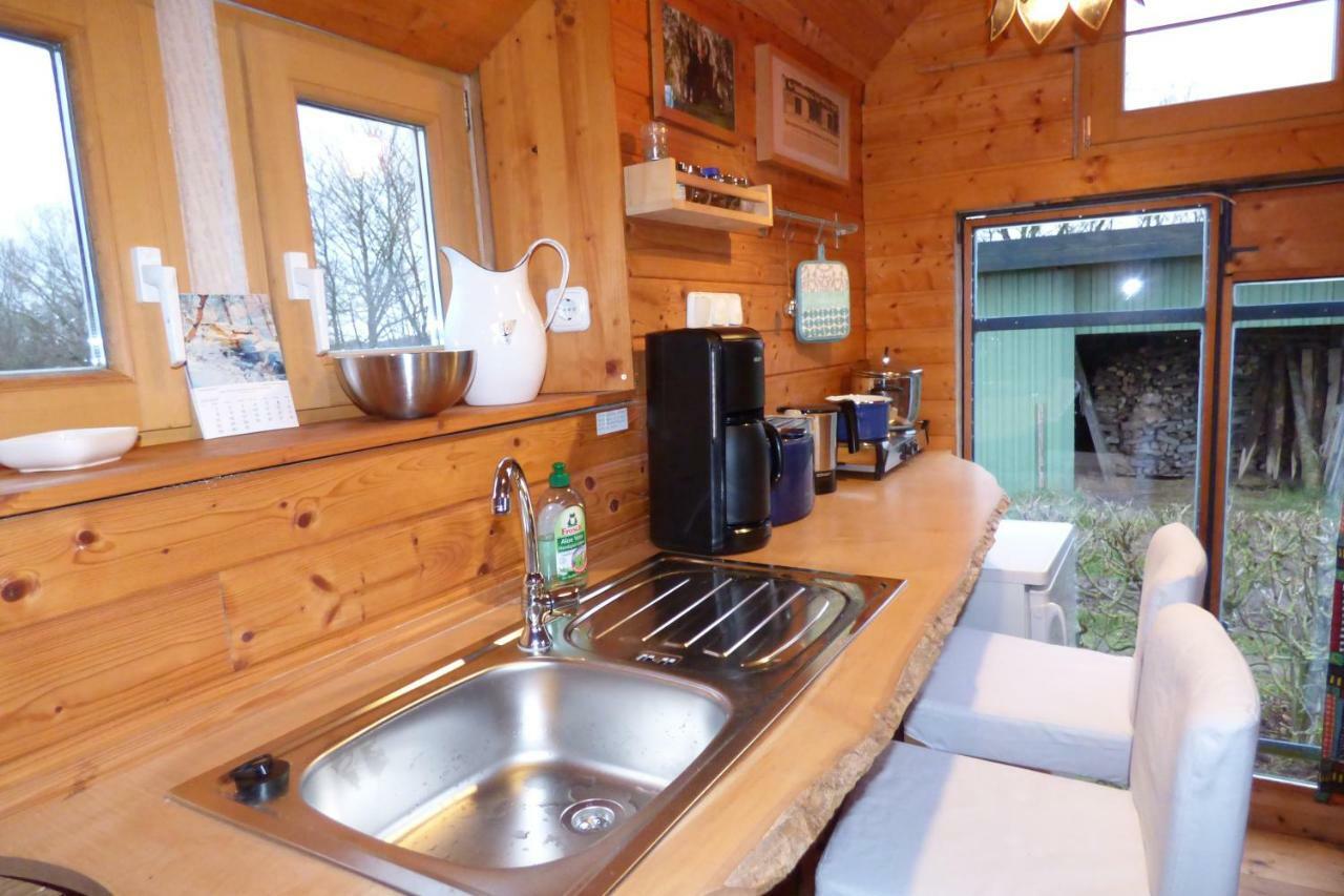 Zirkuswagen nahe Ostsee und Schlei Wagersrott Exterior foto