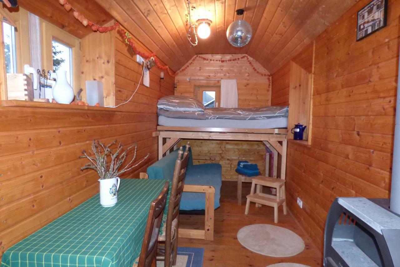 Zirkuswagen nahe Ostsee und Schlei Wagersrott Exterior foto